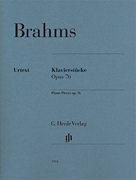 Piano Pieces, Op. 76, Nos. 1-8 piano sheet music cover
